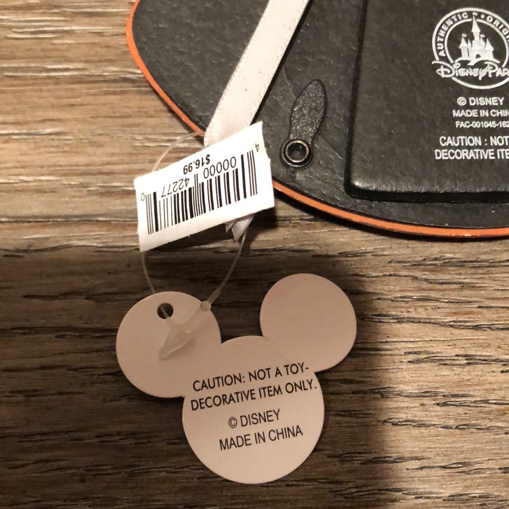 Disney football Mickey Mouse Ears photo ornament - Picture 3 of 3